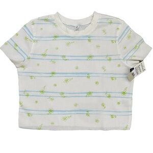 BP Striped Daisy Regular Fit Thermal Knit Top